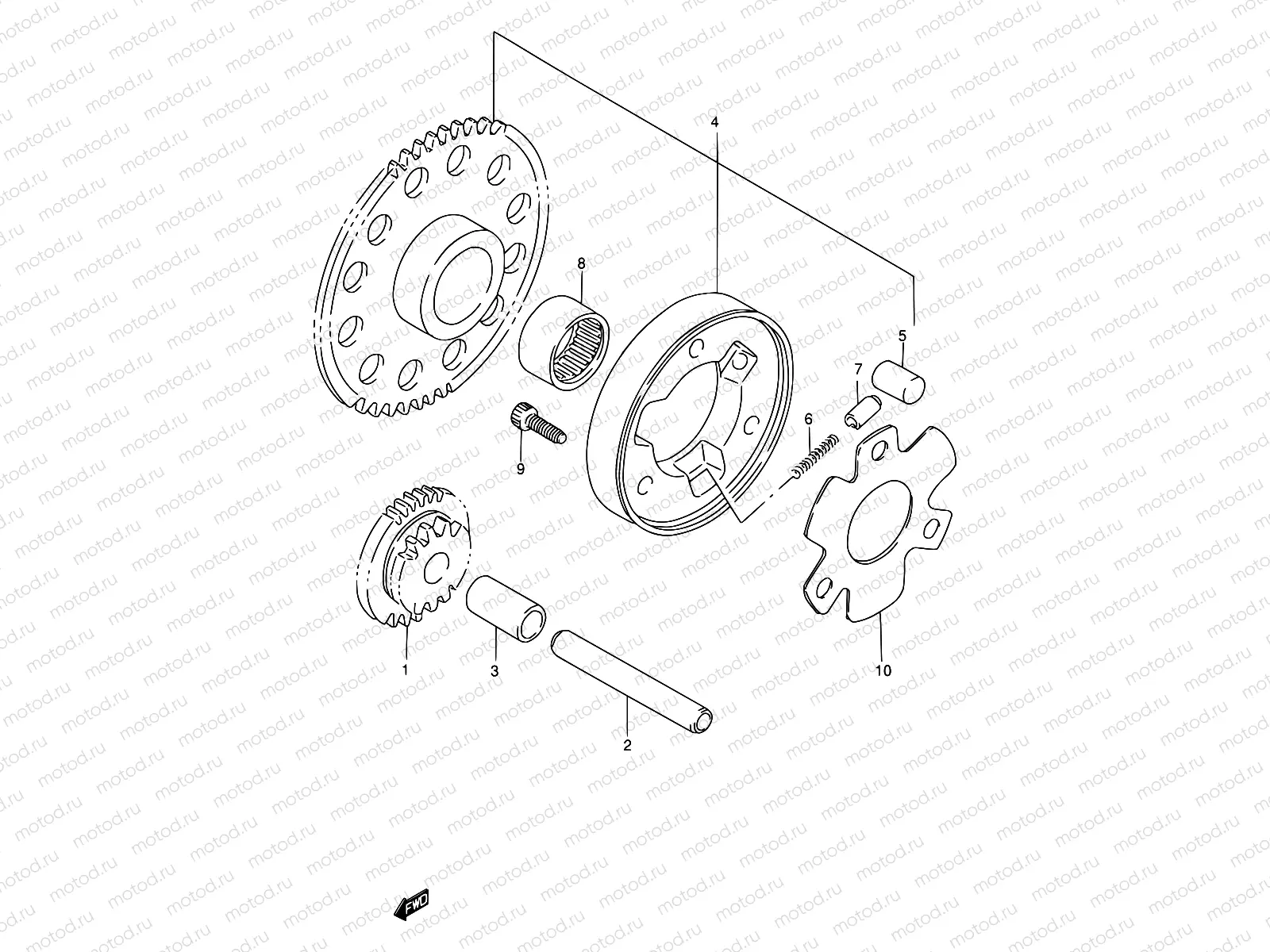 6 - STARTER CLUTCH