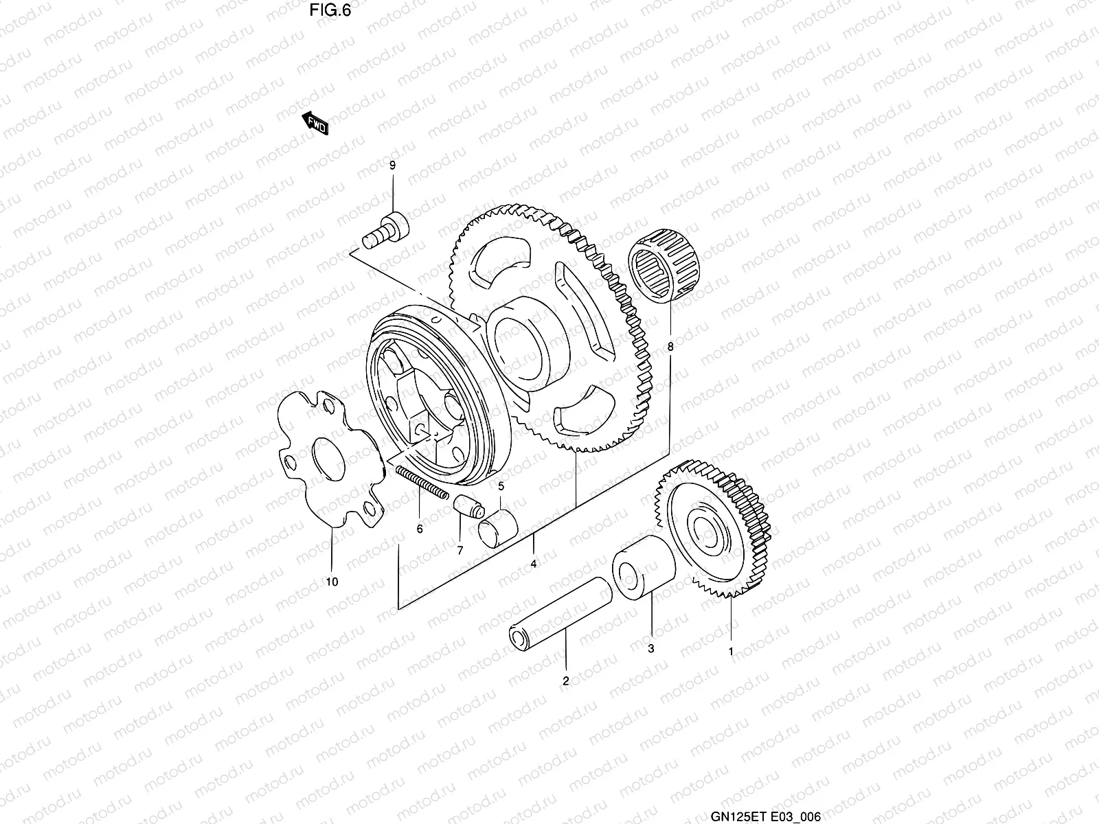 6 - STARTER CLUTCH