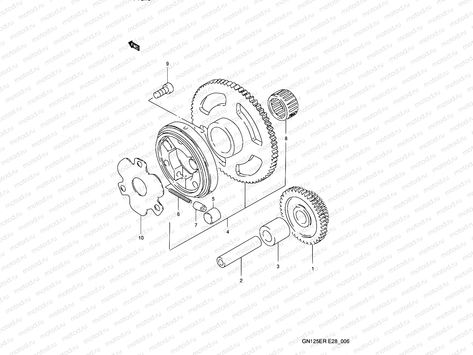 6 - STARTER CLUTCH