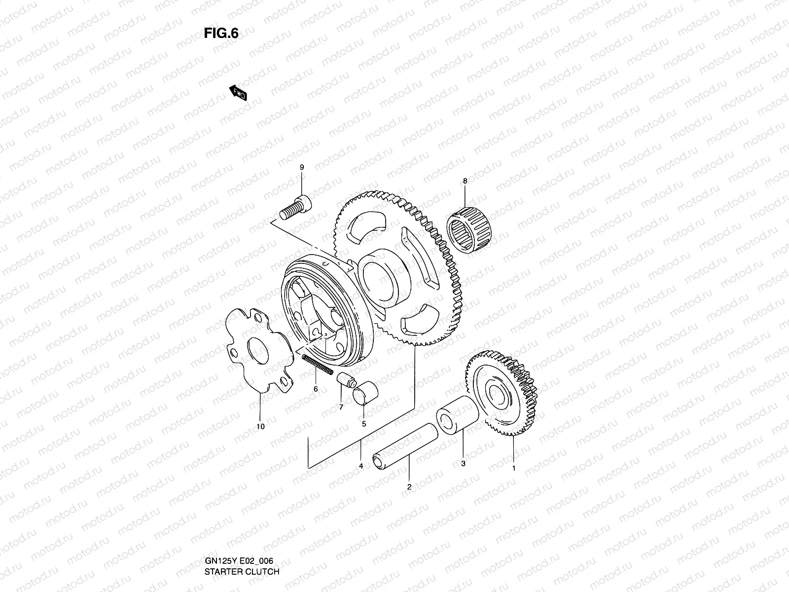 6 - STARTER CLUTCH
