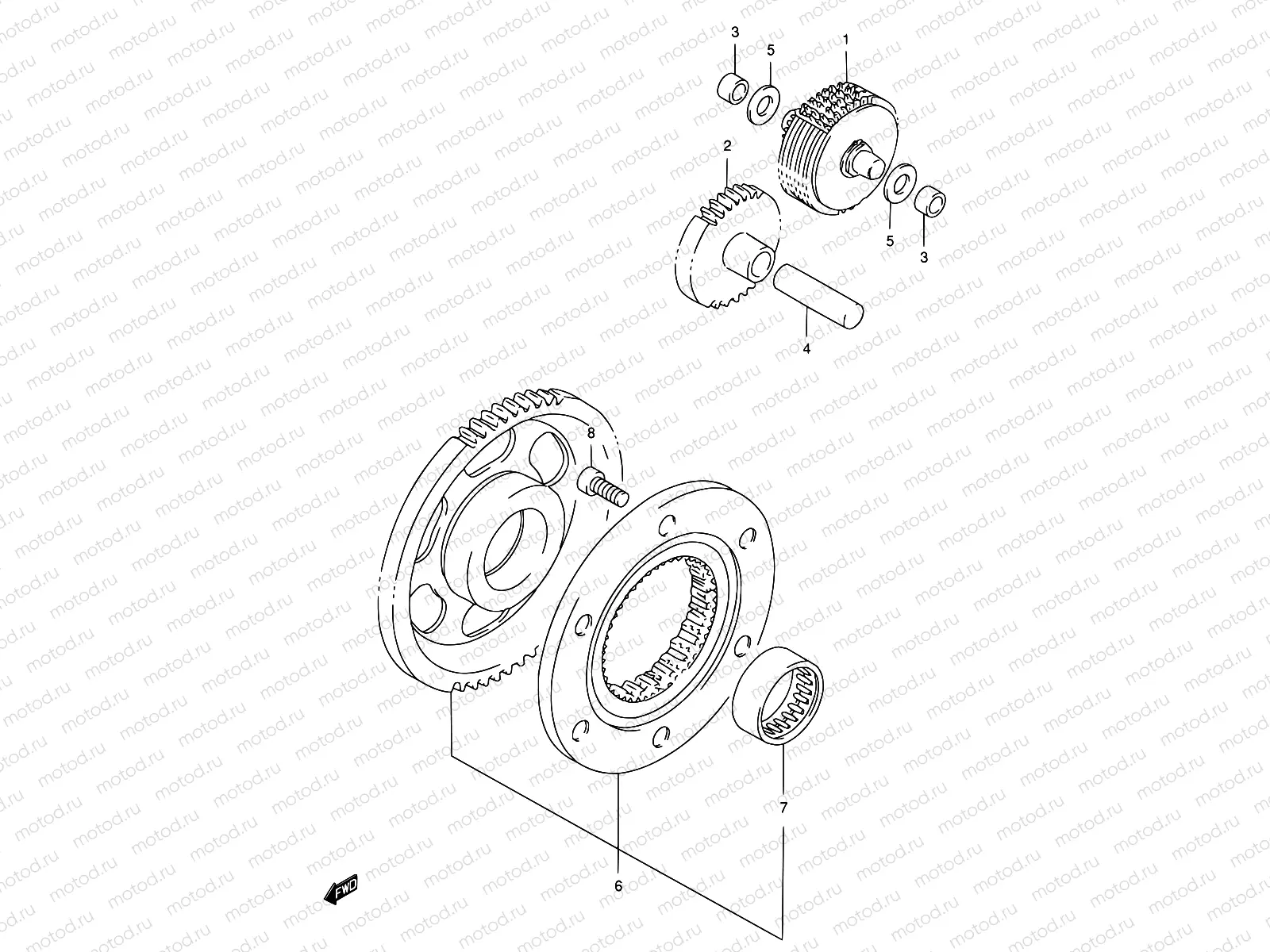6 - STARTER CLUTCH