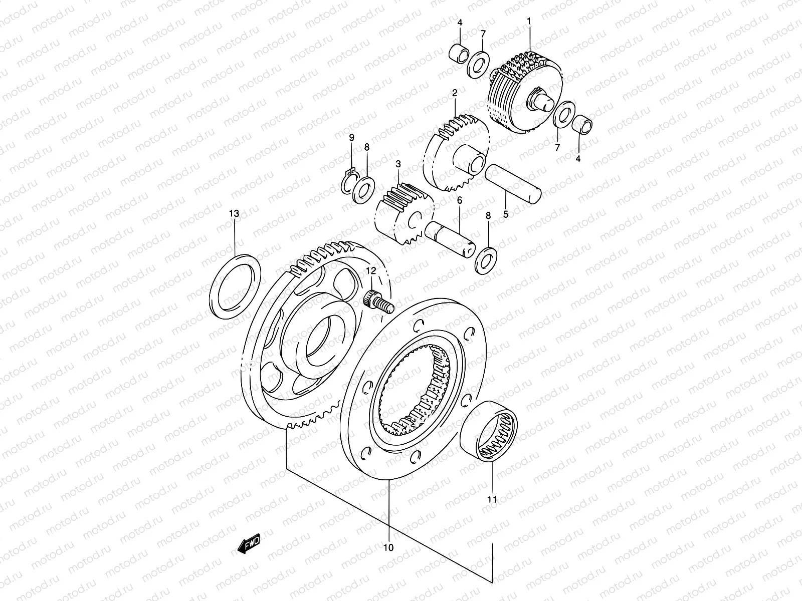 6 - STARTER CLUTCH