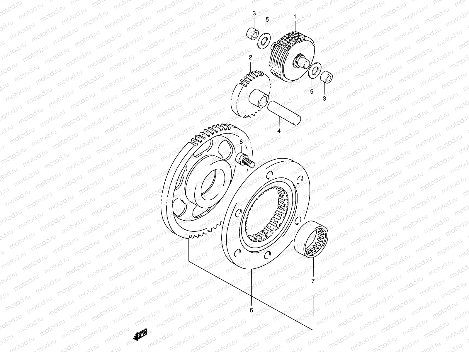 6 - STARTER CLUTCH