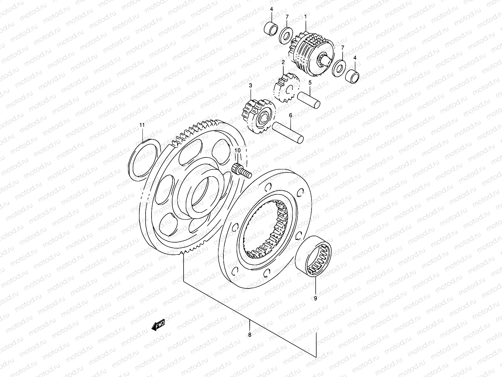 6 - STARTER CLUTCH