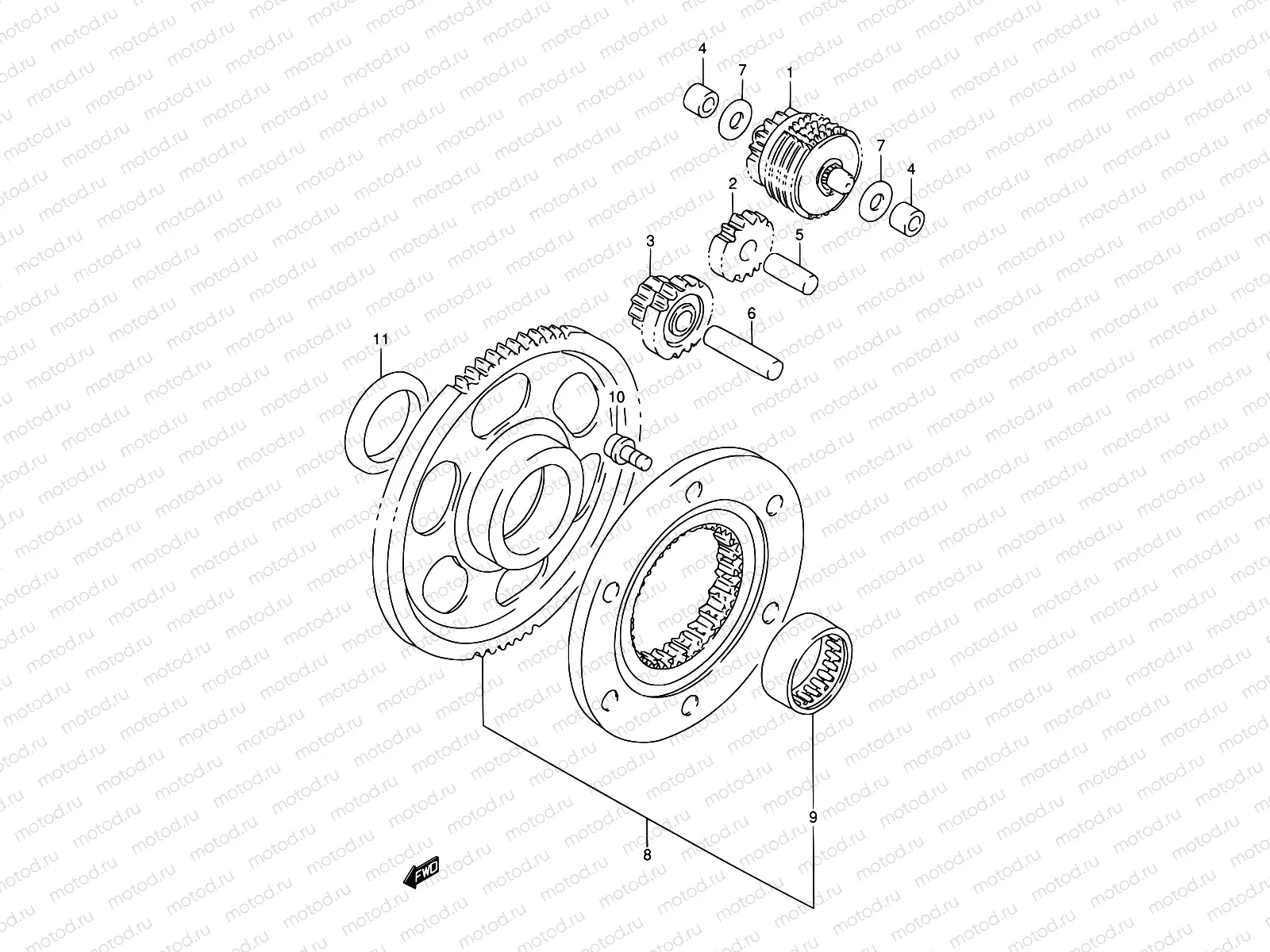 6 - STARTER CLUTCH