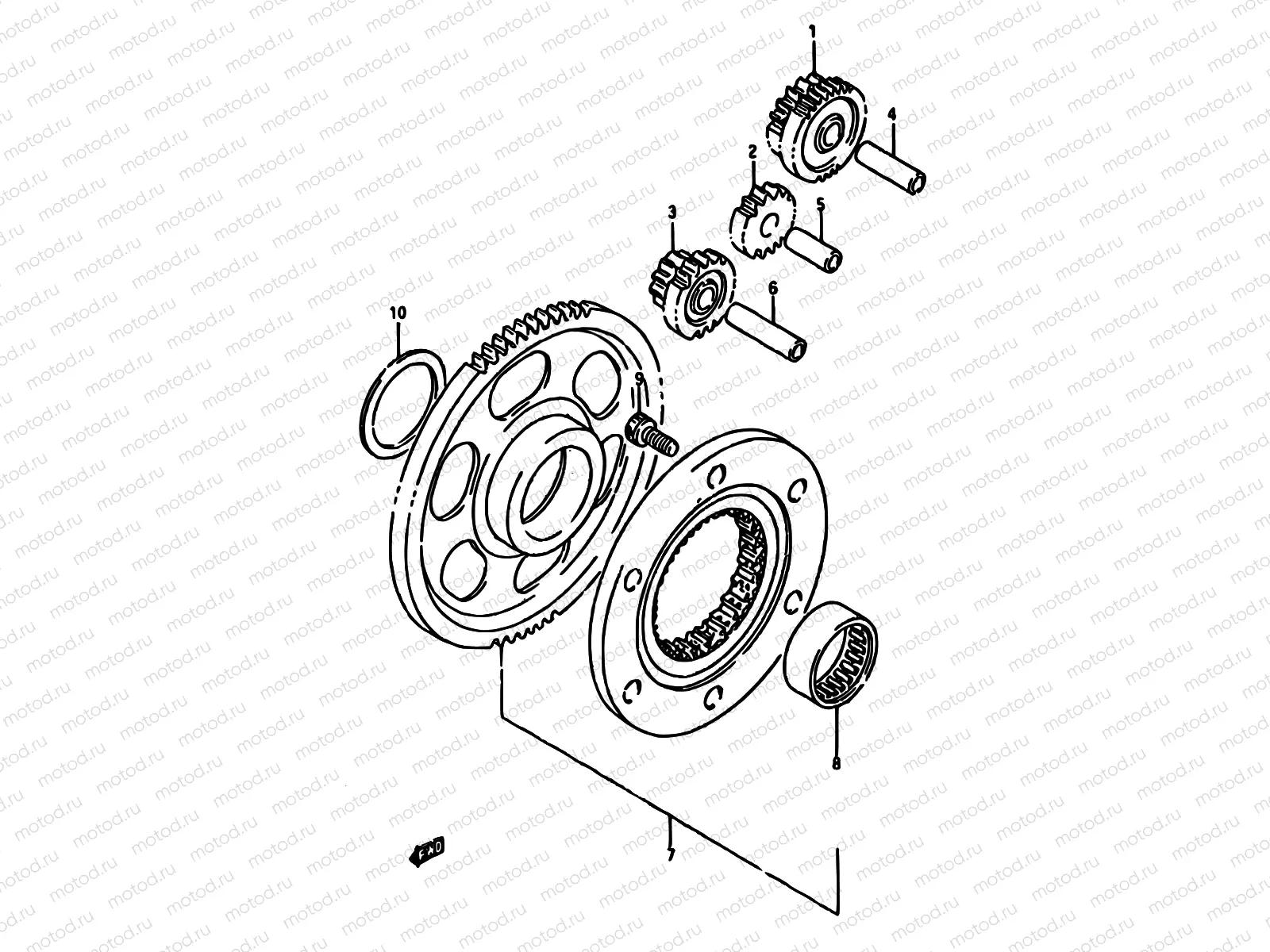 6 - STARTER CLUTCH