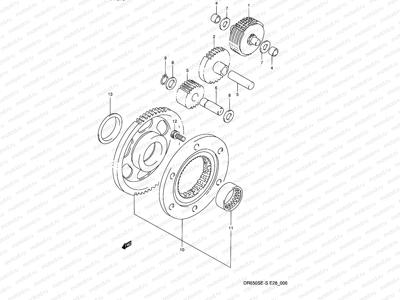 6 - STARTER CLUTCH (MODEL R/S)
