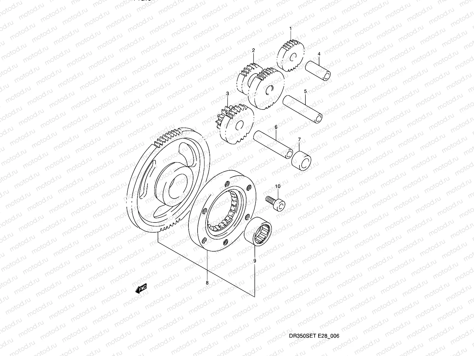 6 - STARTER CLUTCH (MODEL R/S/T)