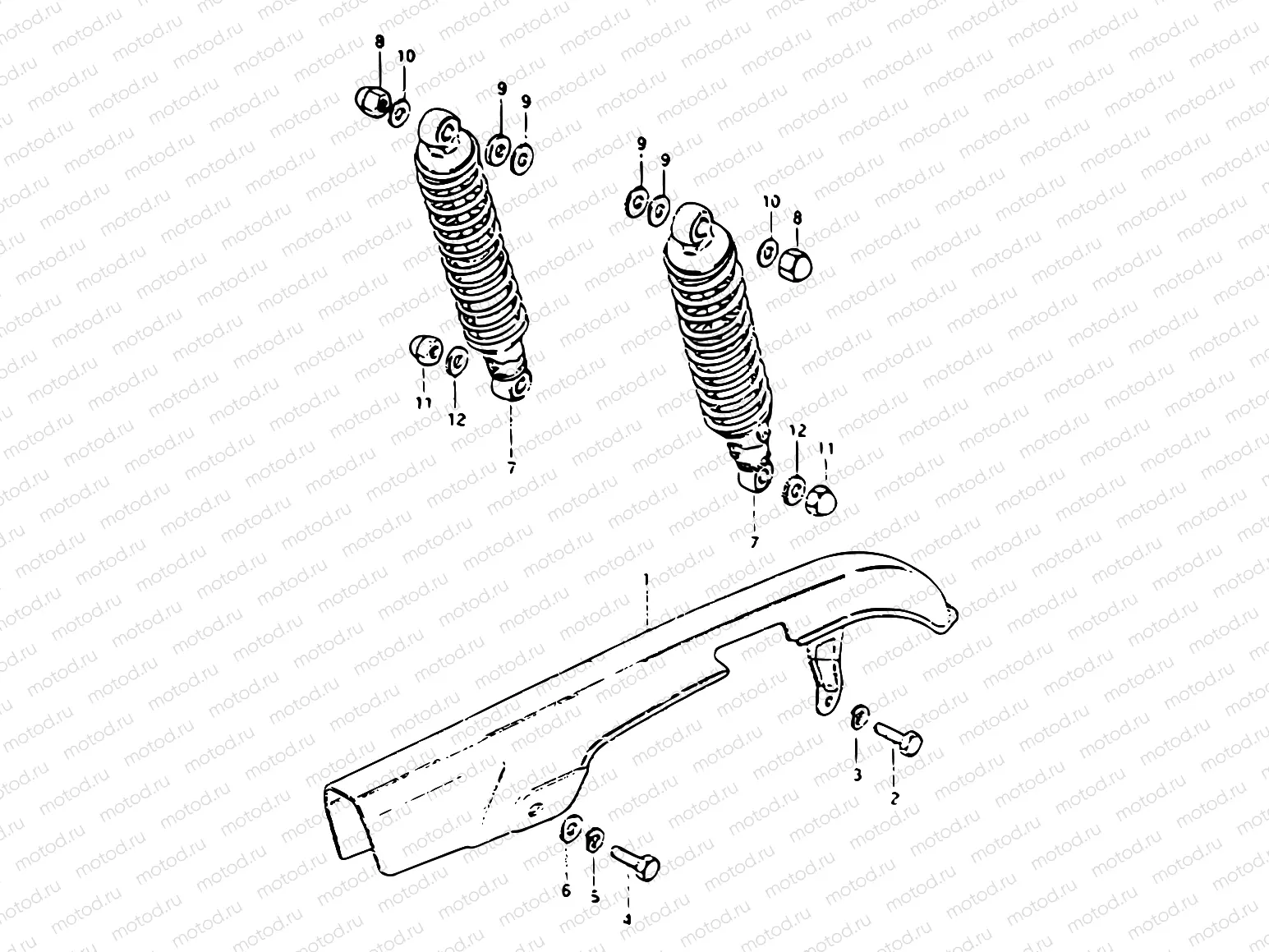 60 - CHAIN CASE - SHOCK ABSORBER