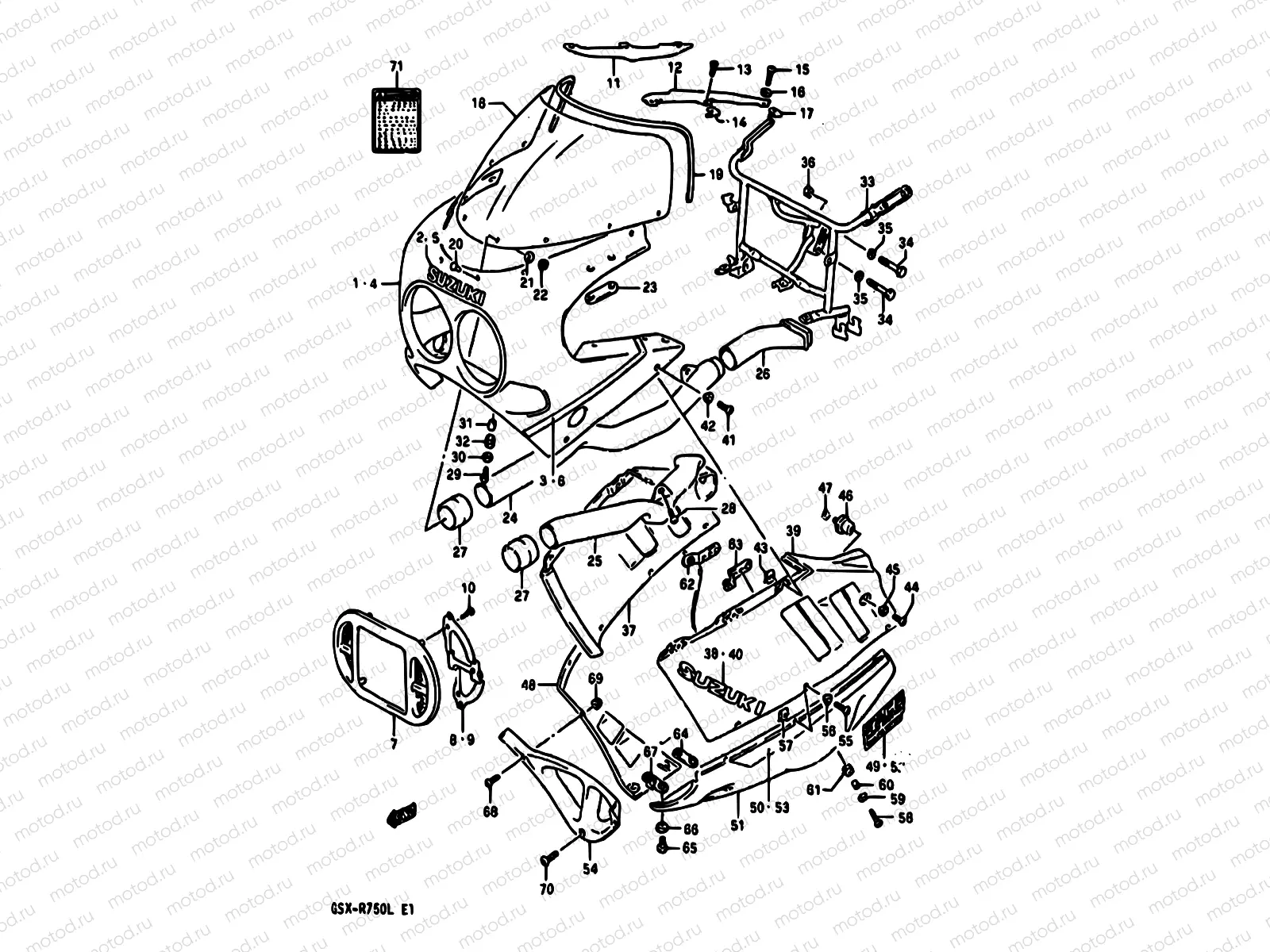 60 - COWLING (MODEL K 3CG)
