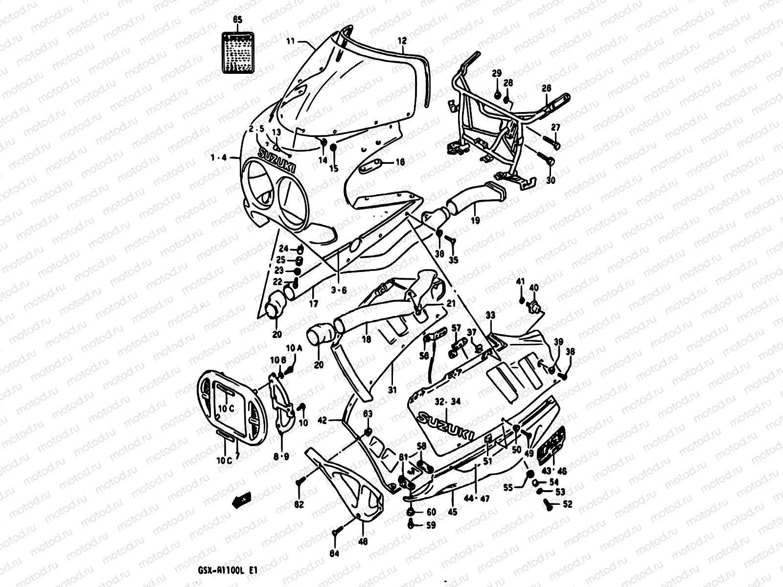 60 - COWLING (MODEL K 3CG)