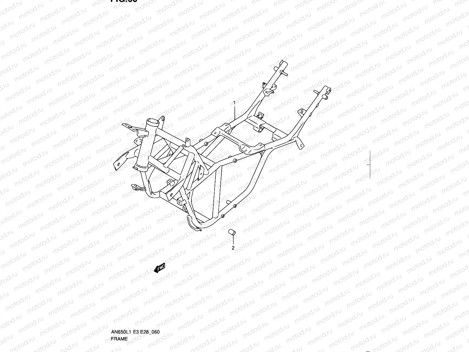60 - FRAME (AN650L1 E33)