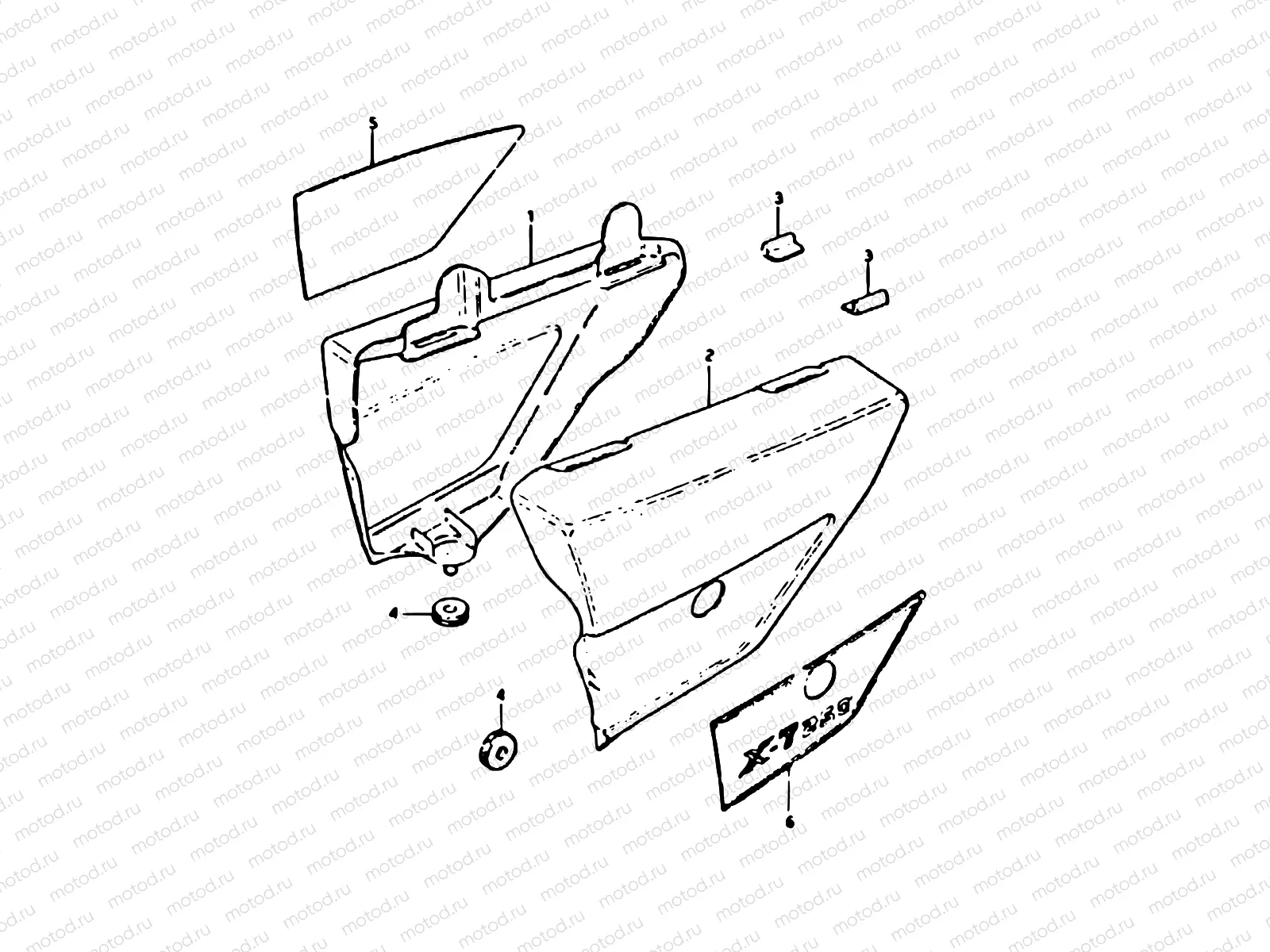 60 - FRAME COVER (MODEL X)