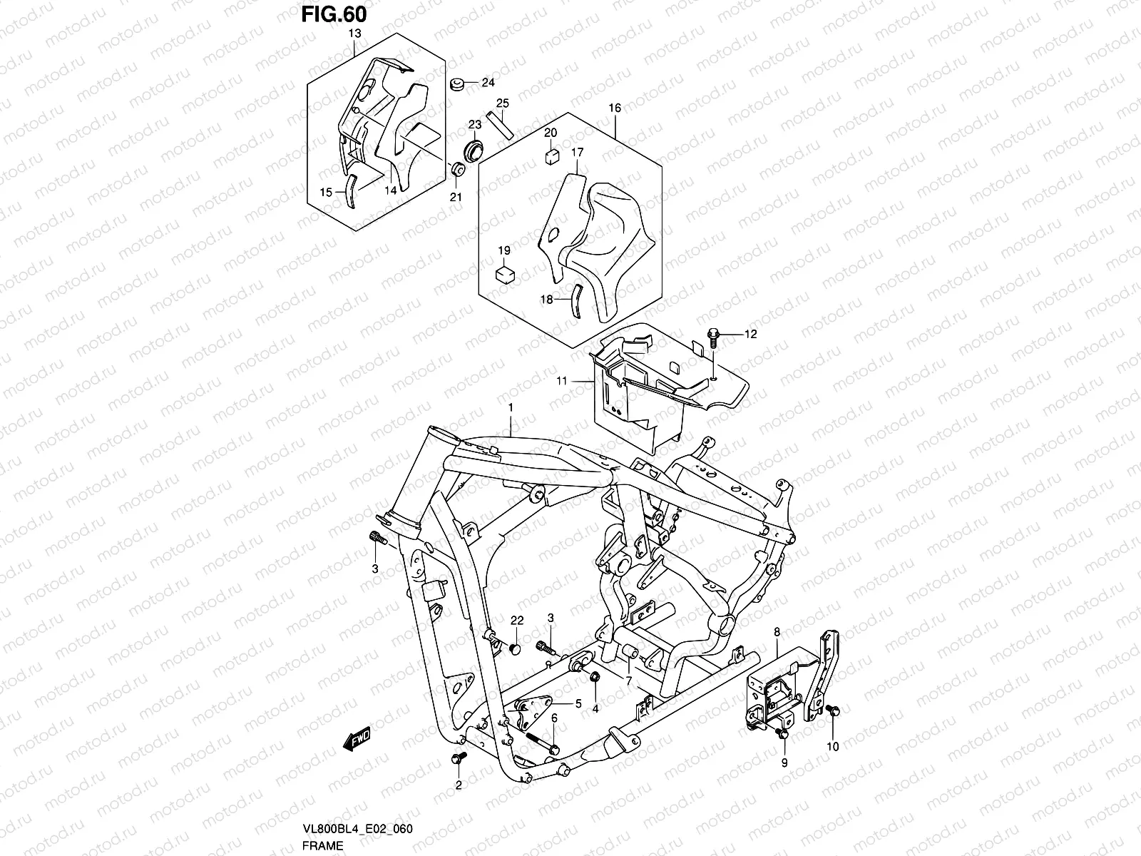 60 - FRAME (VL800BL4 E19)