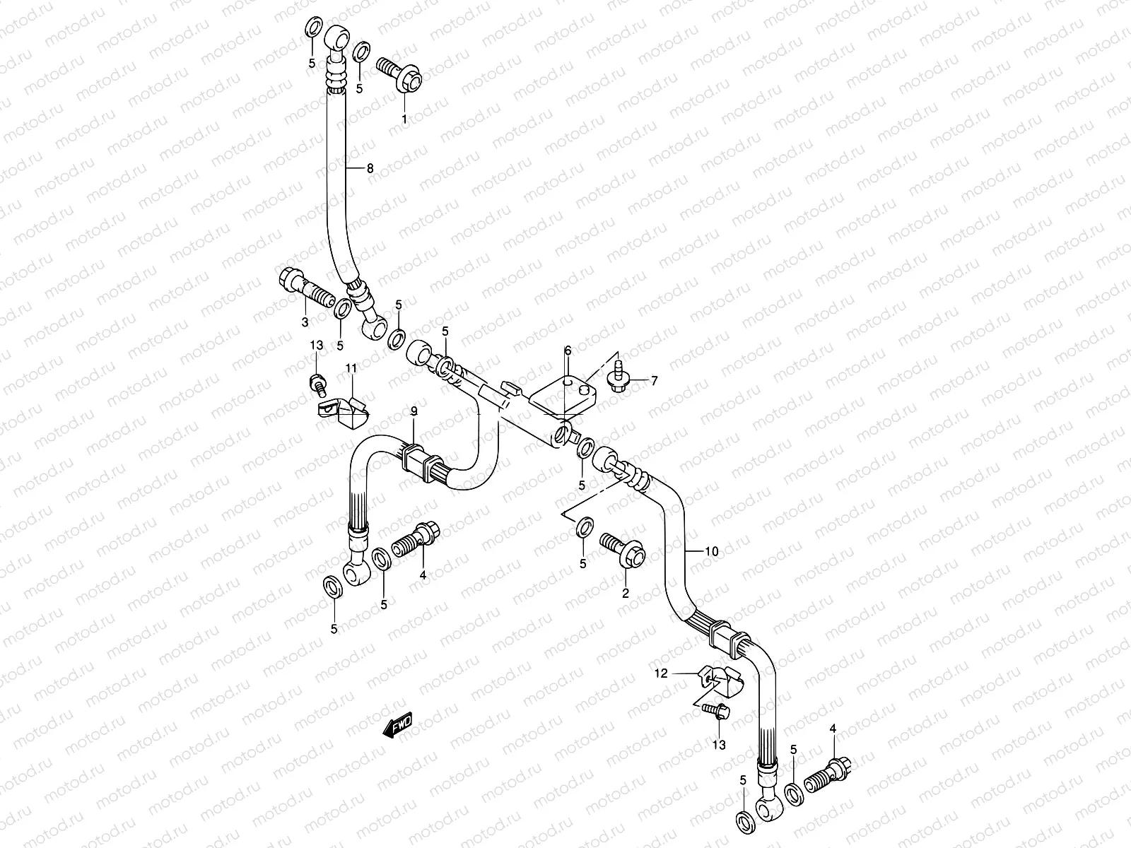 60 - FRONT BRAKE HOSE