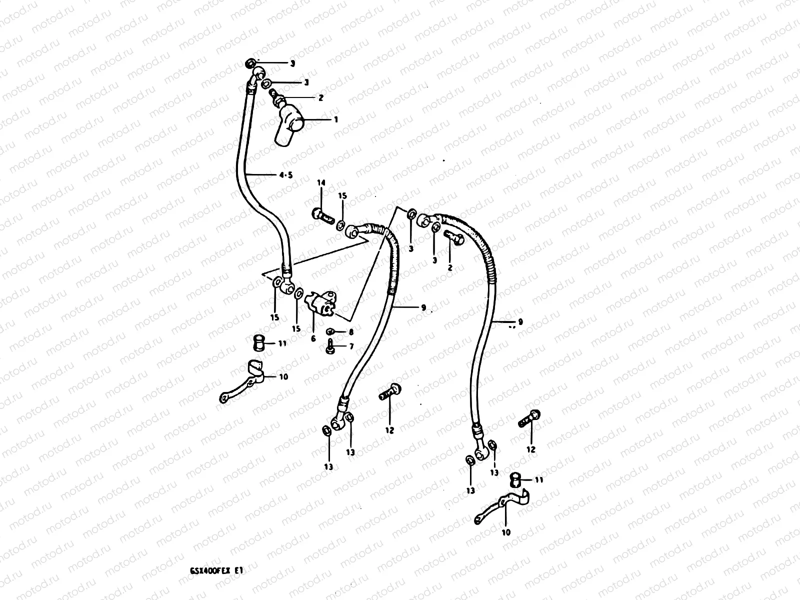 60 - FRONT BRAKE HOSE