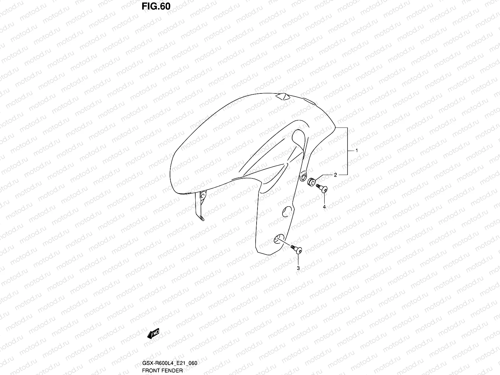 60 - FRONT FENDER