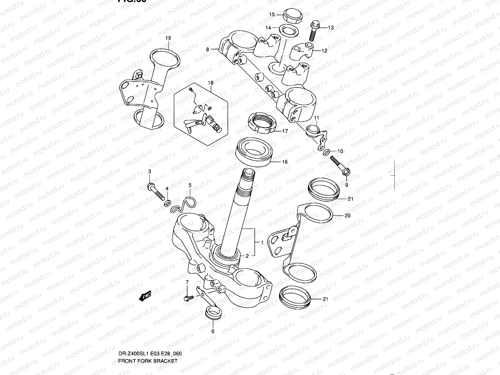 60 - FRONT FORK BRACKET