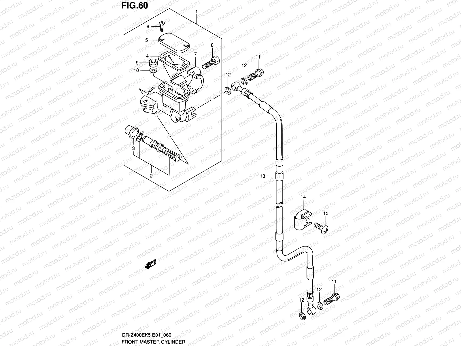 60 - FRONT MASTER CYLINDER (E01,P37)