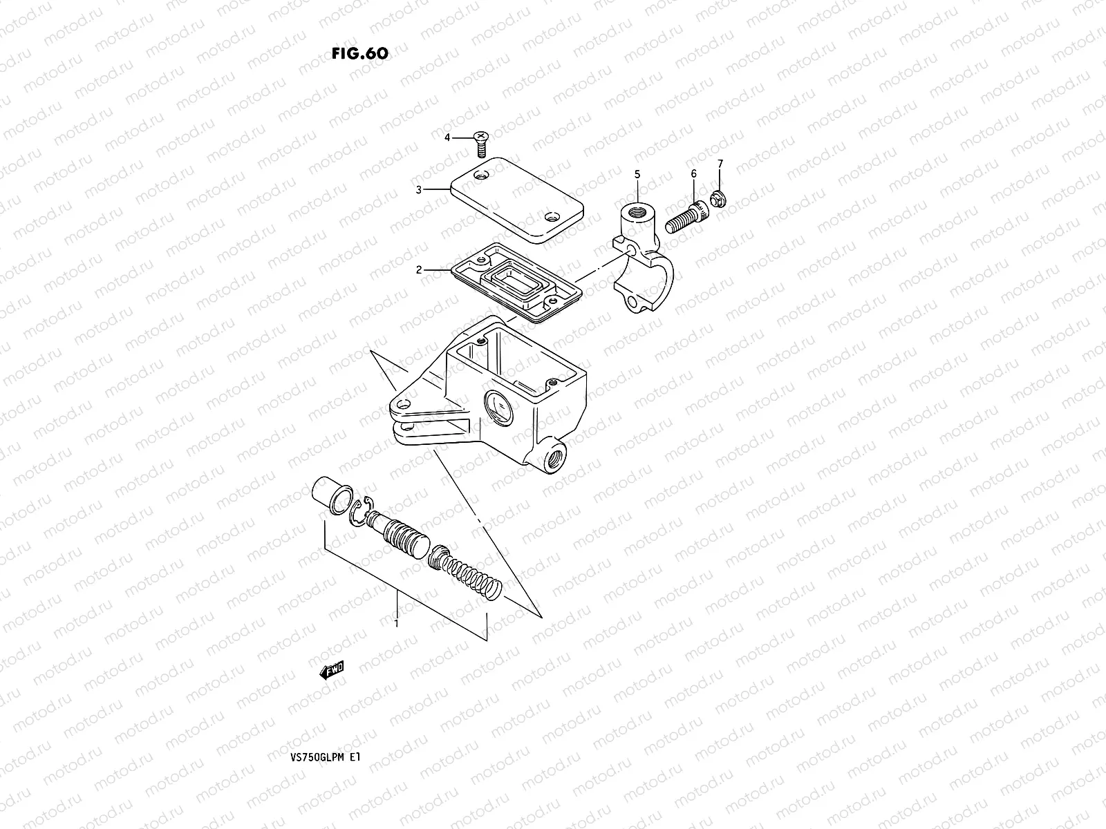 60 - FRONT MASTER CYLINDER (VS750GLF/GLPG/GLPH/GLEPH)