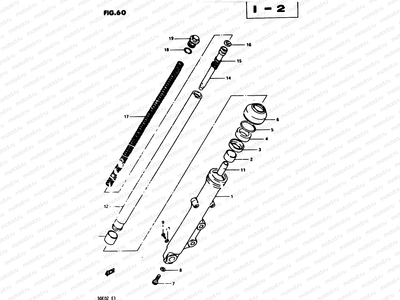 60 - FRONT RIGHT DAMPER