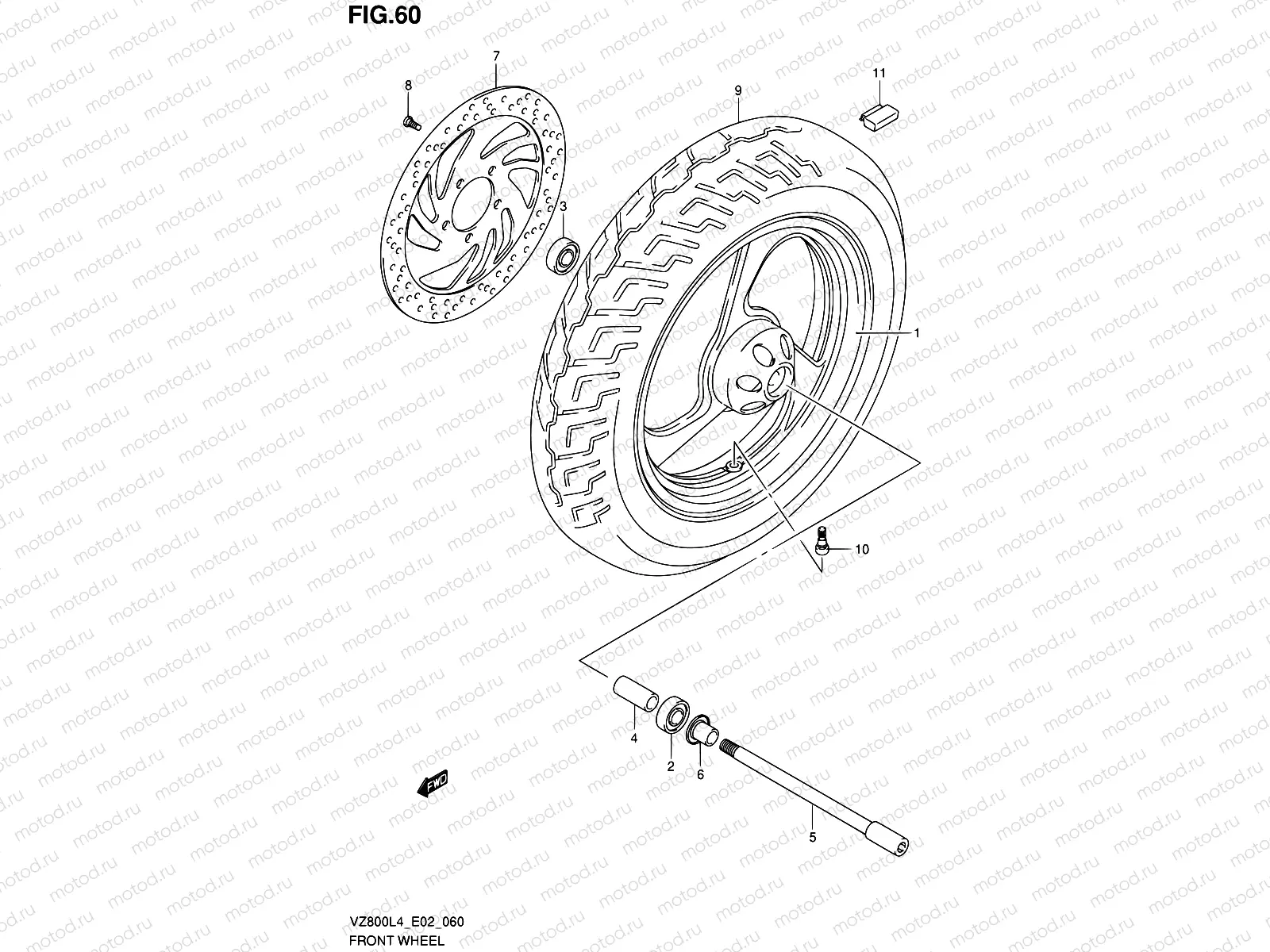 60 - FRONT WHEEL