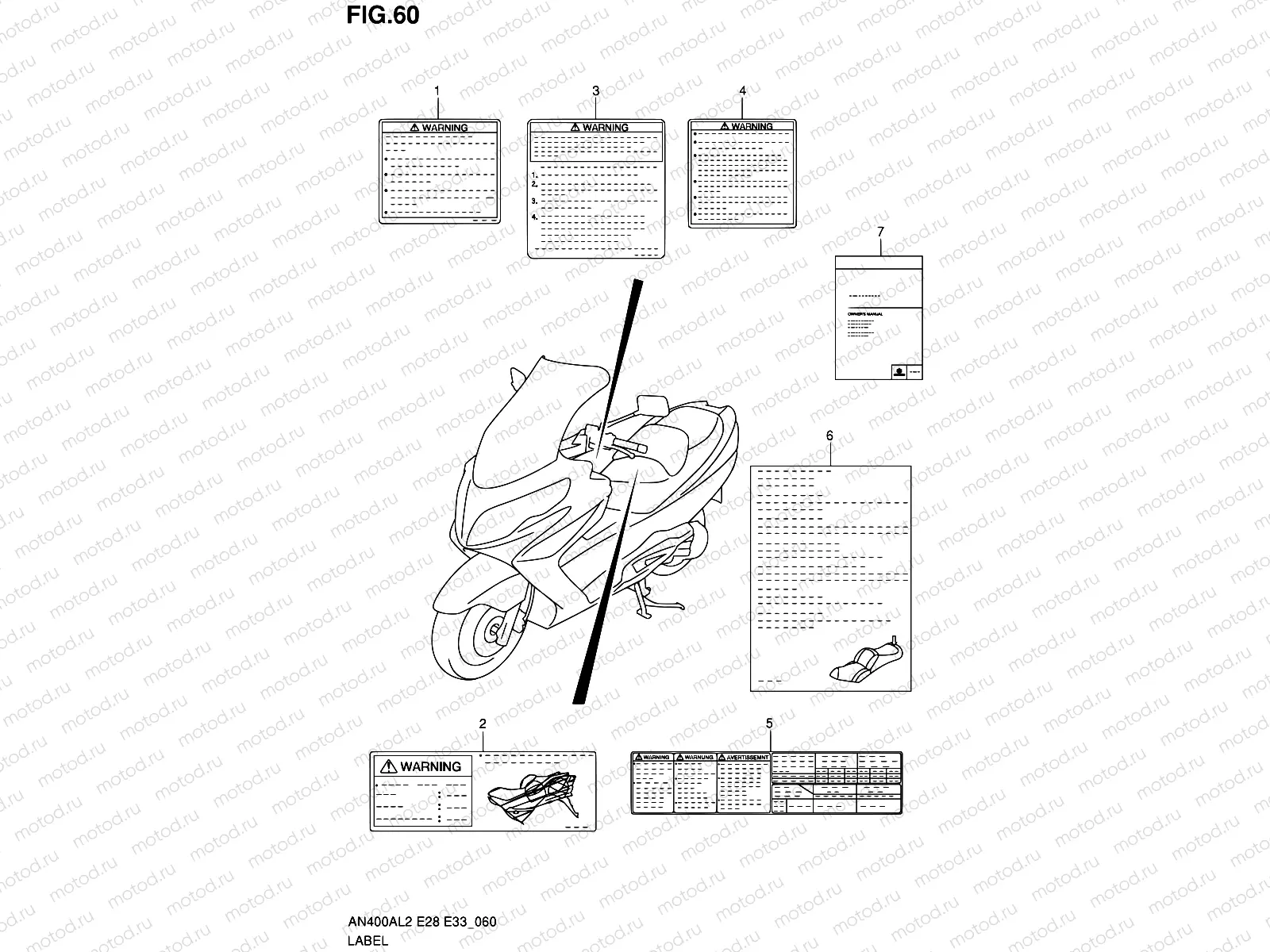 60 - LABEL (AN400ZAL2 E28)