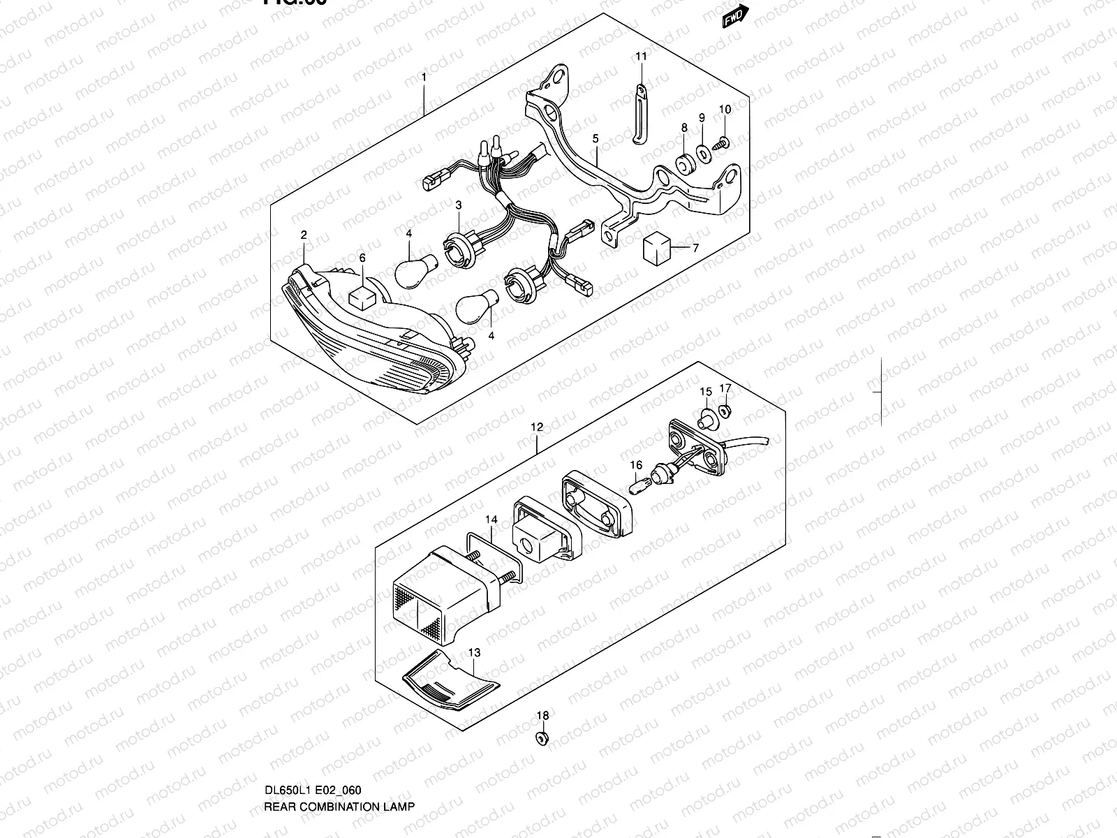 60 - REAR COMBINATION LAMP