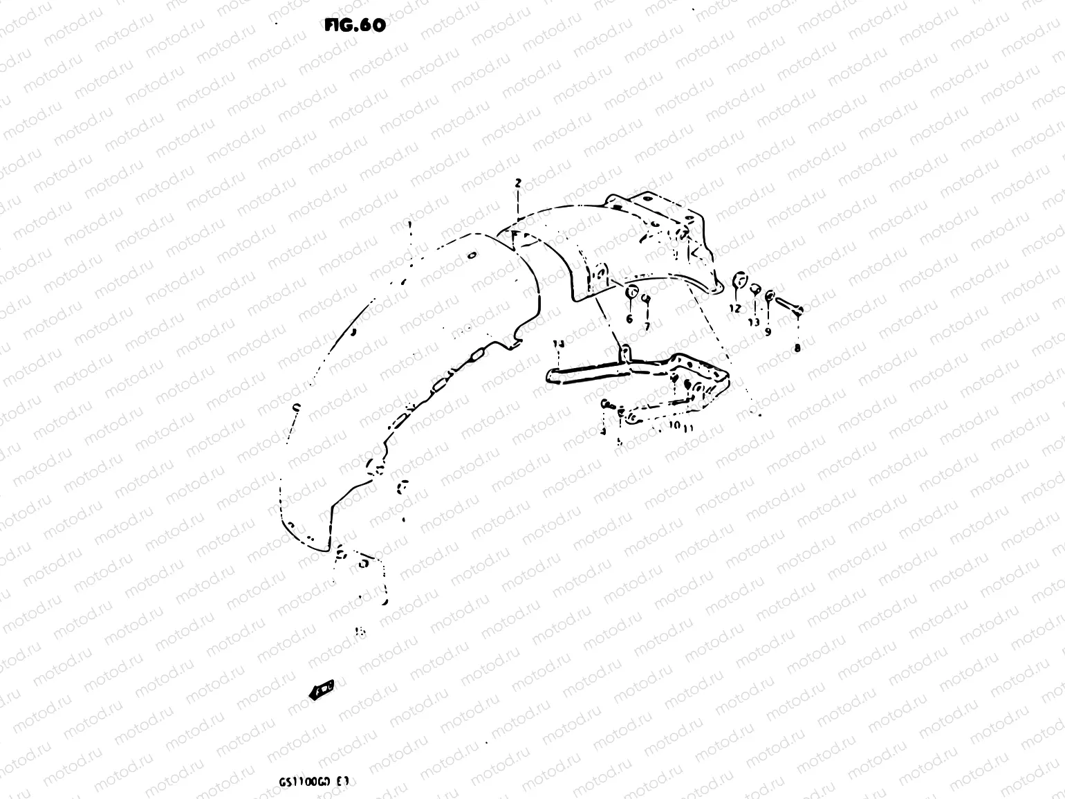 60 - REAR FENDER