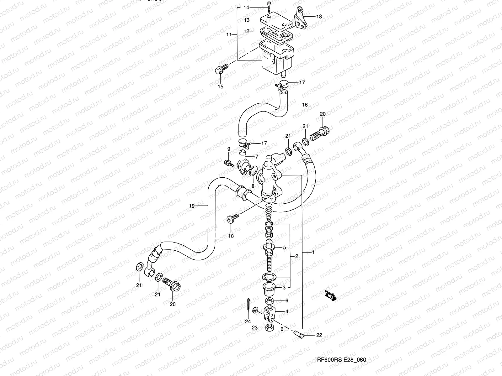 60 - REAR MASTER CYLINDER