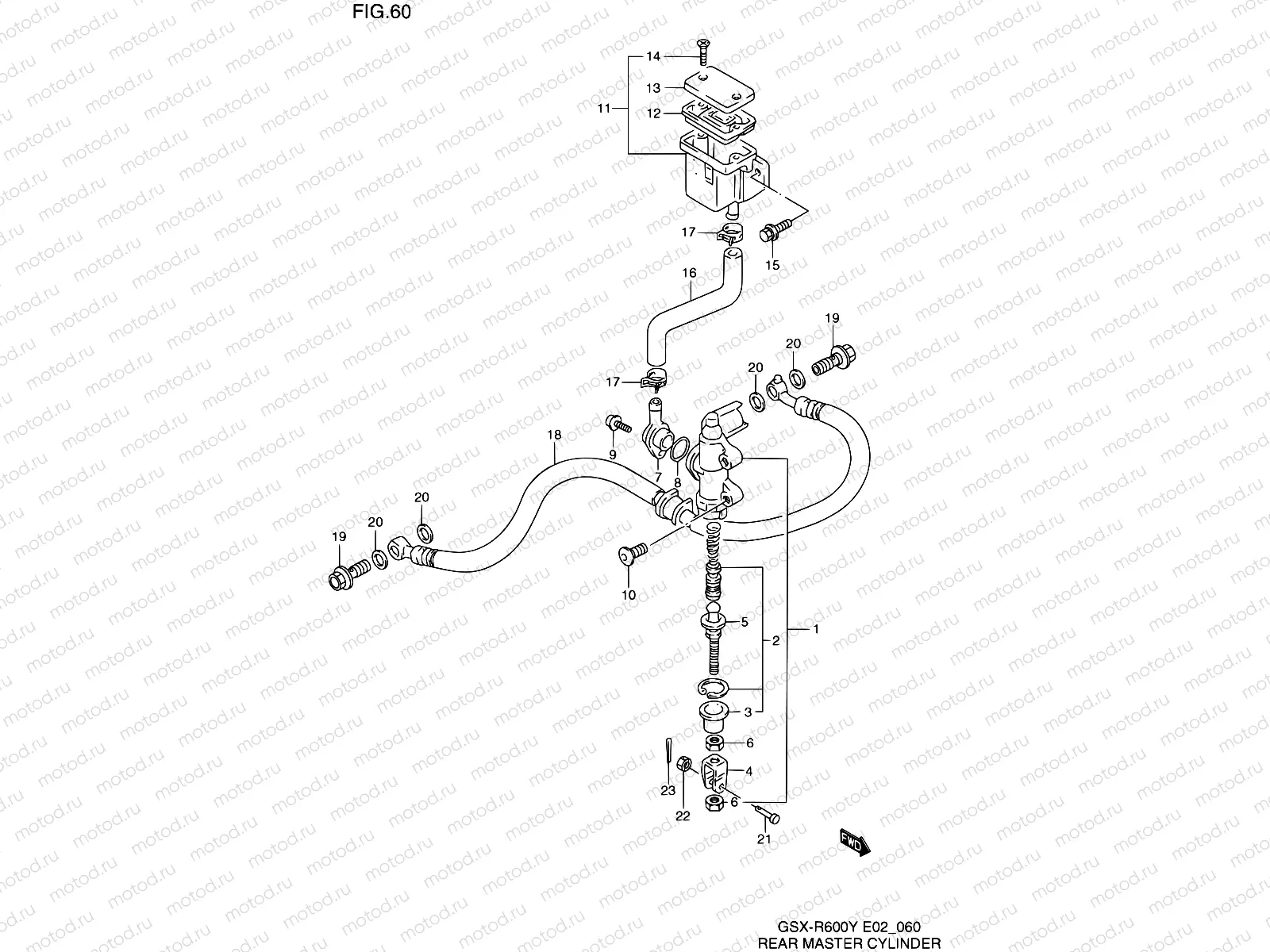 60 - REAR MASTER CYLINDER