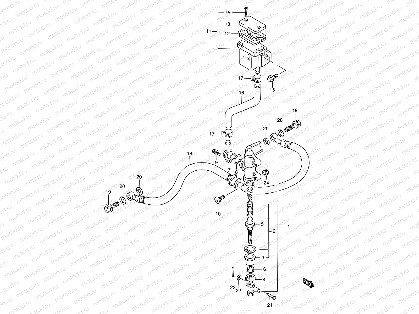 60 - REAR MASTER CYLINDER