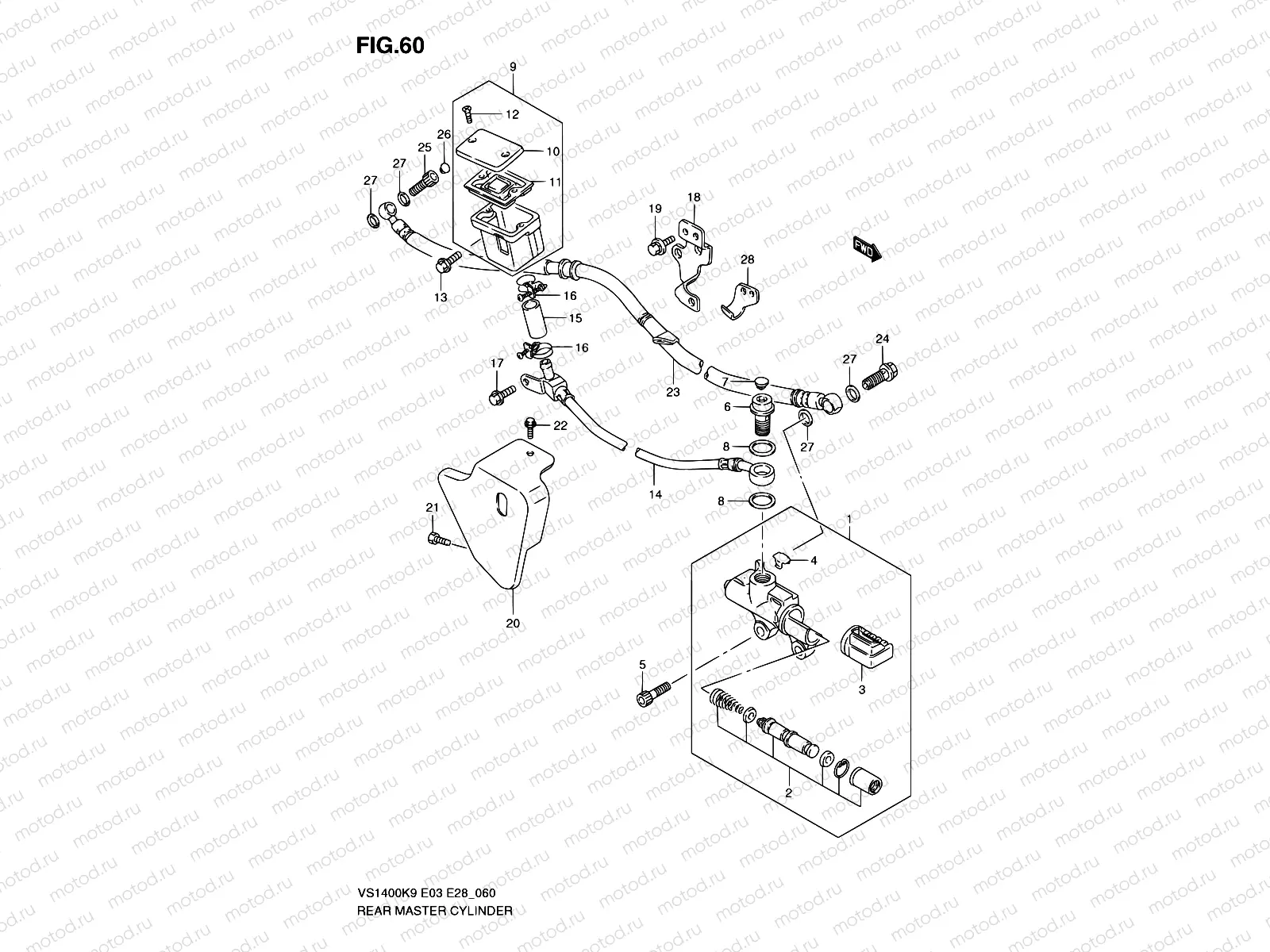 60 - REAR MASTER CYLINDER
