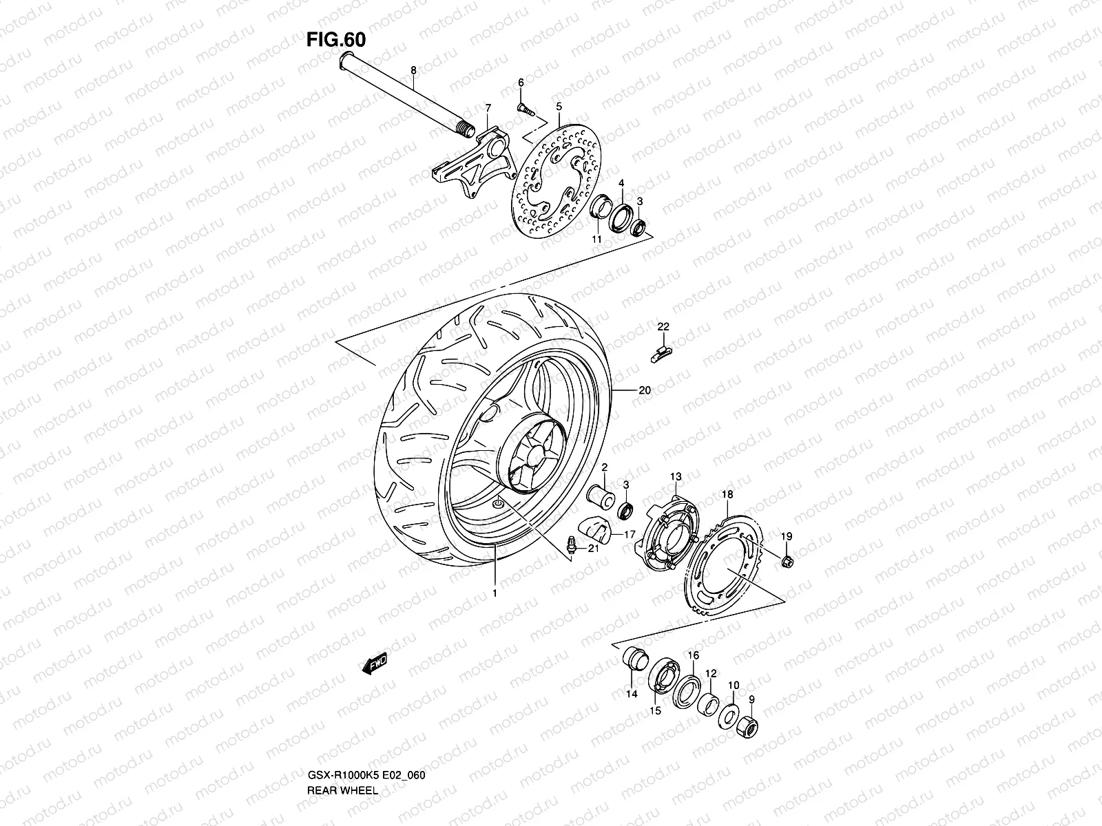 60 - REAR WHEEL