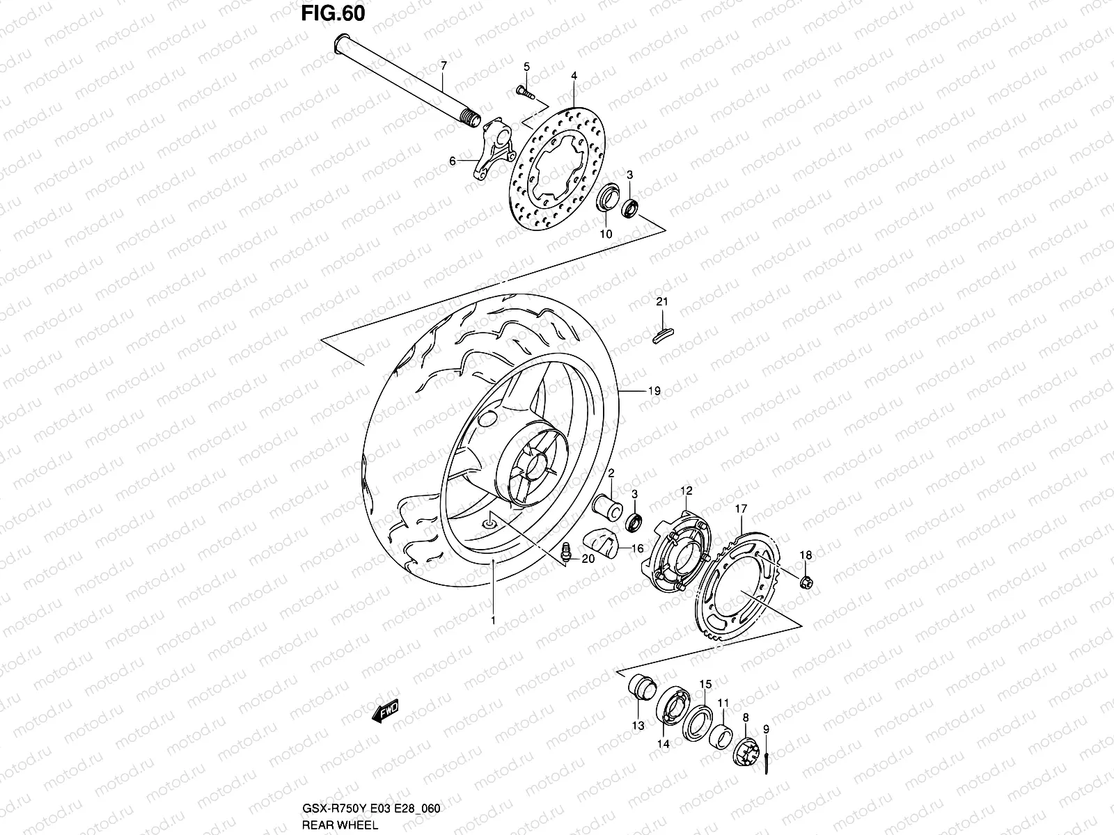 60 - REAR WHEEL