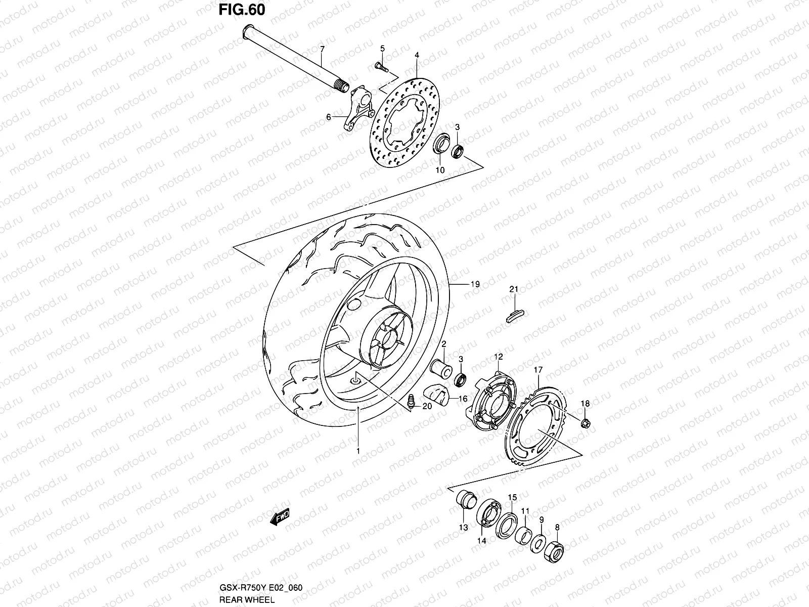 60 - REAR WHEEL