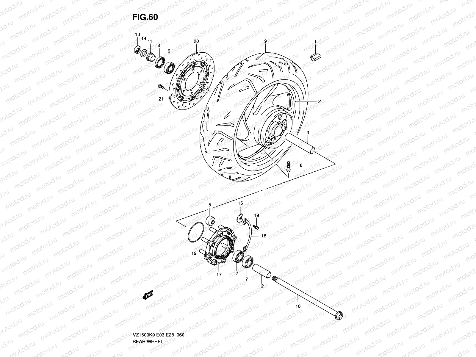 60 - REAR WHEEL