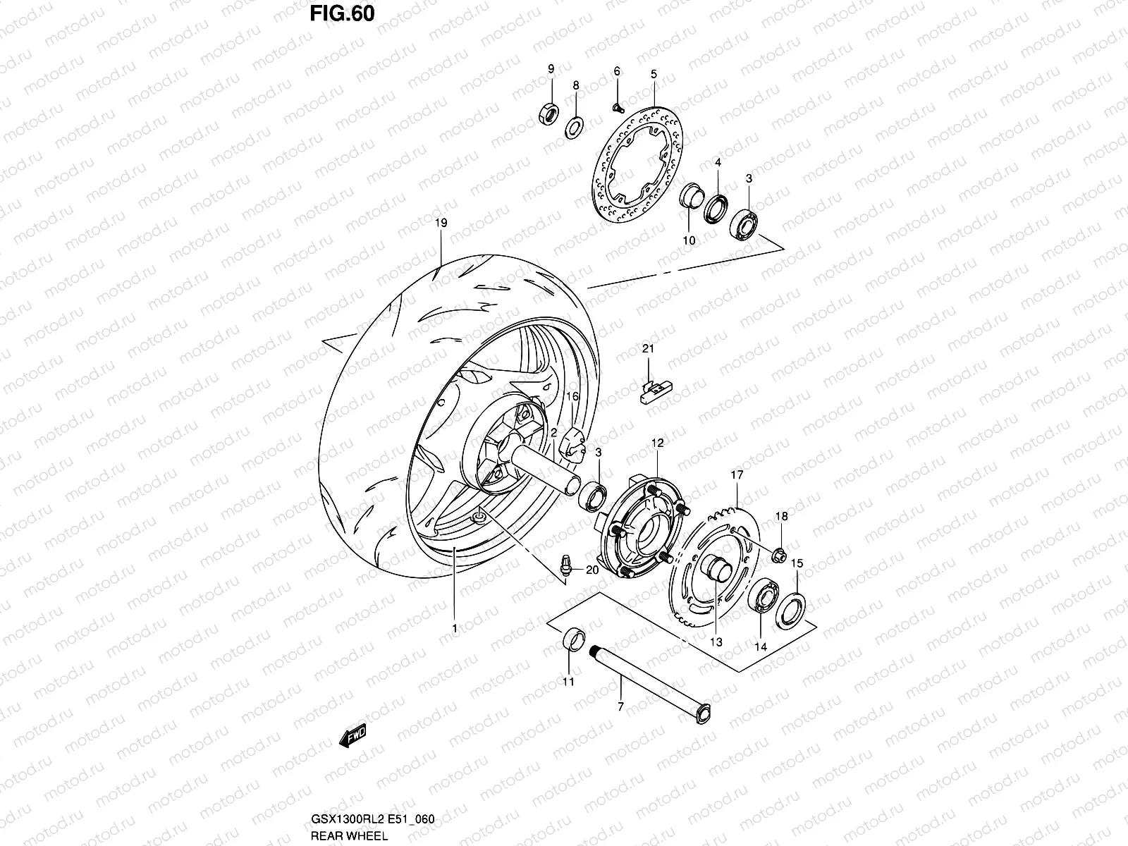 60 - REAR WHEEL