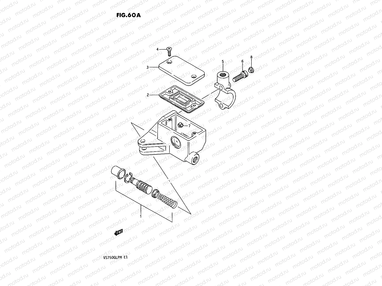 60A - FRONT MASTER CYLINDER (VS750GLPJ/GLPK/GLPL/GLPM)