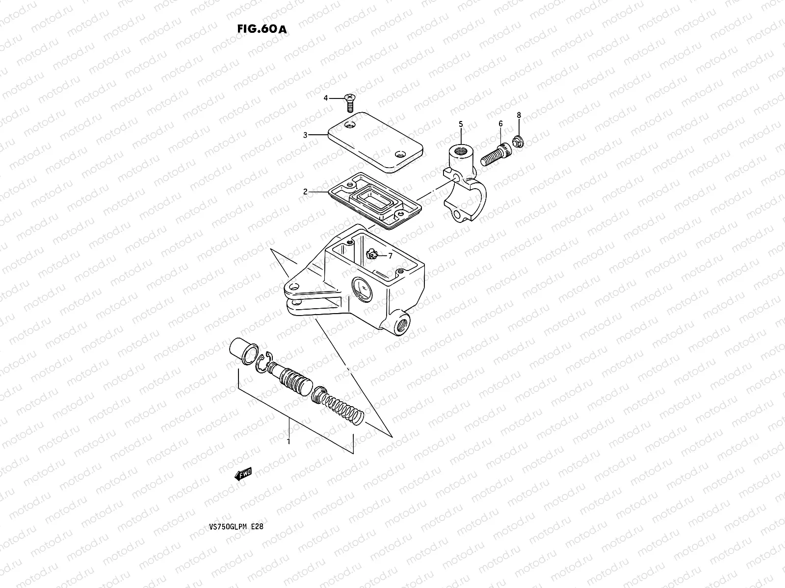 60A - FRONT MASTER CYLINDER (VS750GLPJ/GLPK,MODEL L/M)