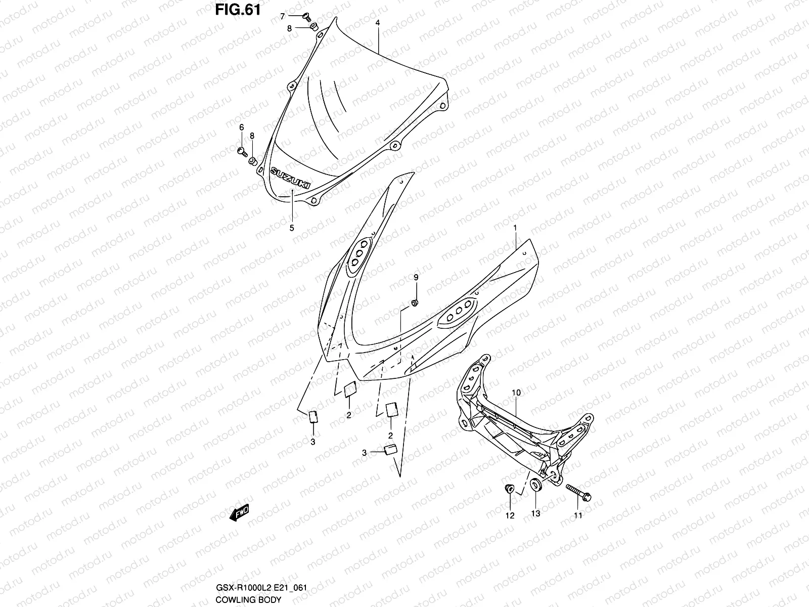 61 - COWLING BODY