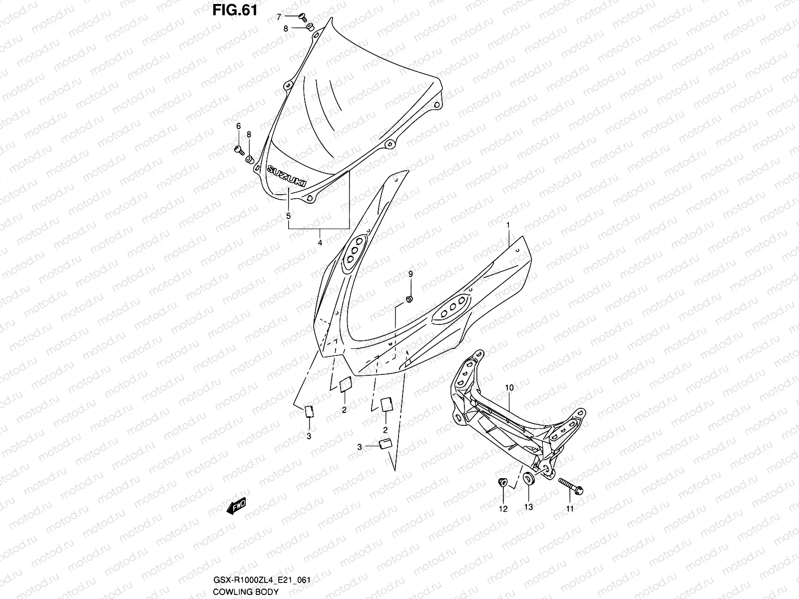 61 - COWLING BODY