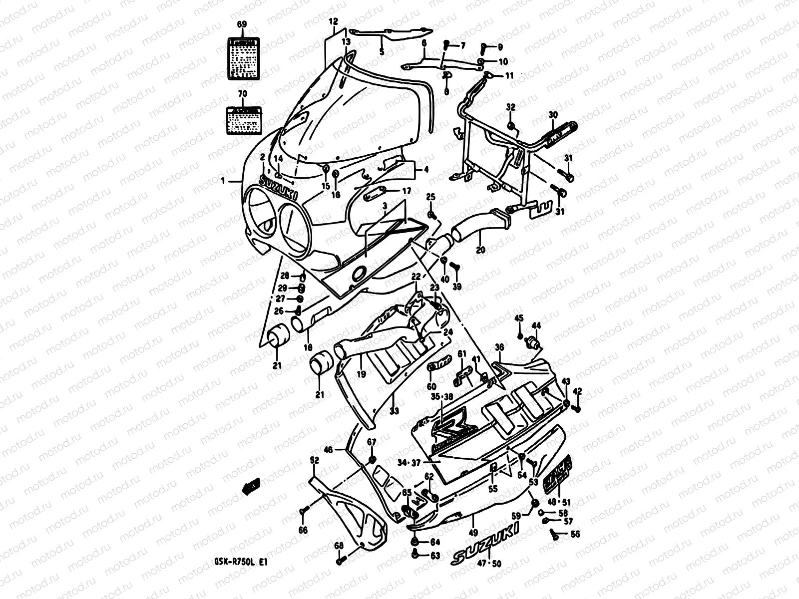 61 - COWLING (MODEL L 3SL,3RZ)
