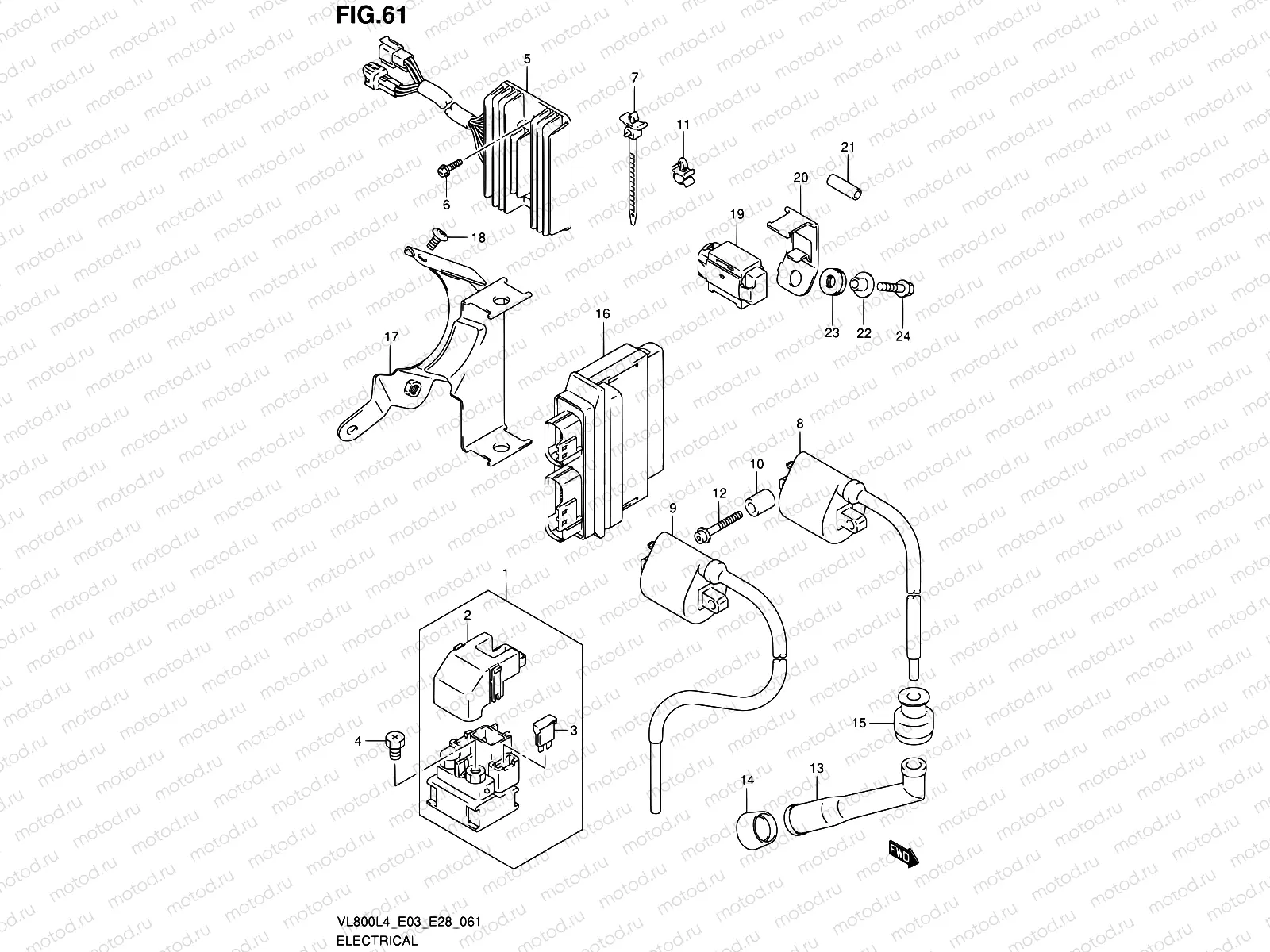 61 - ELECTRICAL (VL800L4 E28)