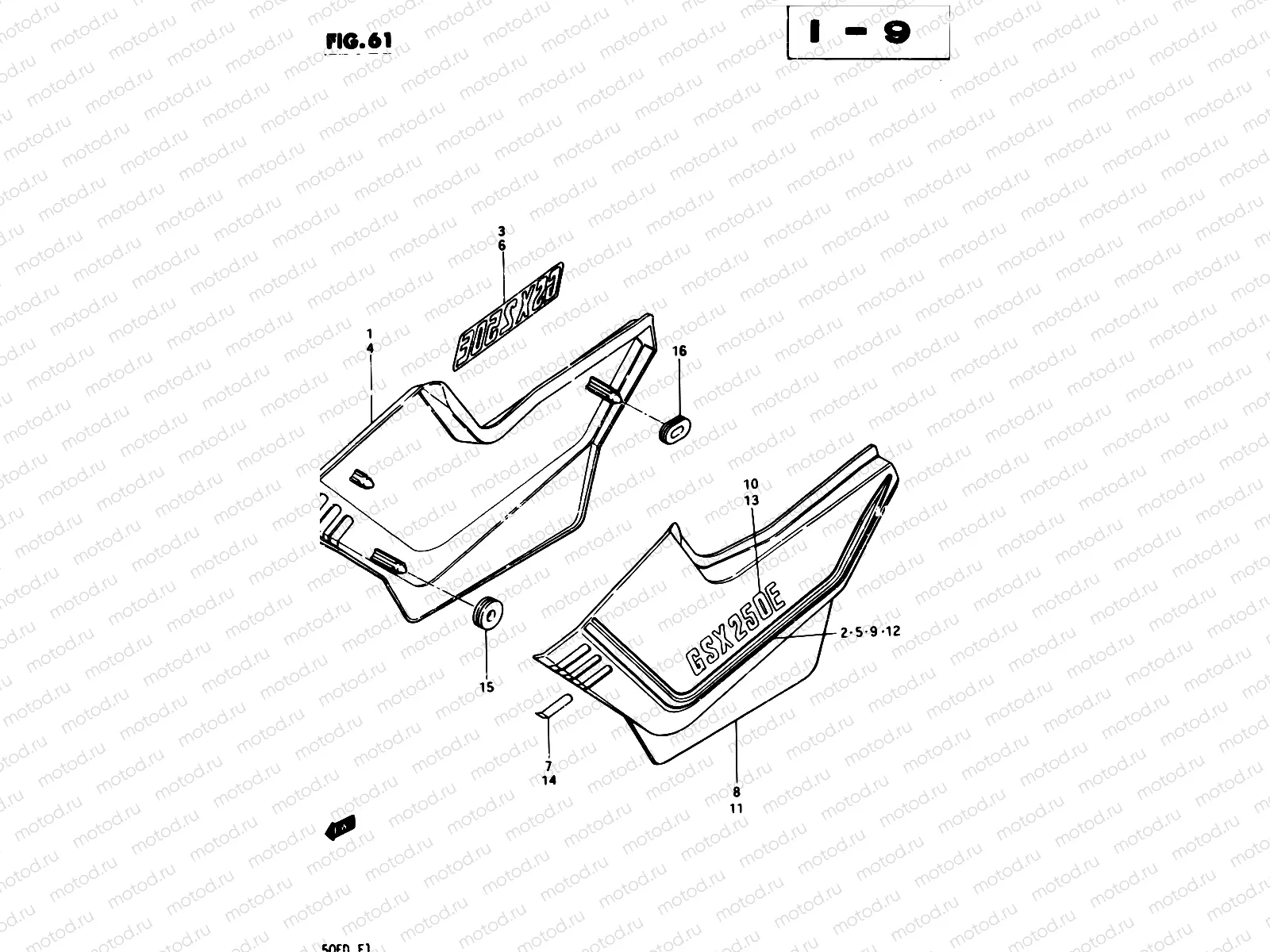 61 - FRAME COVER (MODEL D)