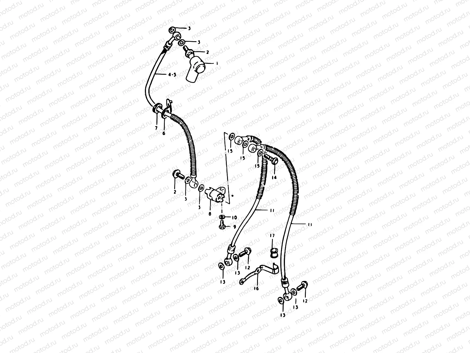 61 - FRONT BRAKE HOSE