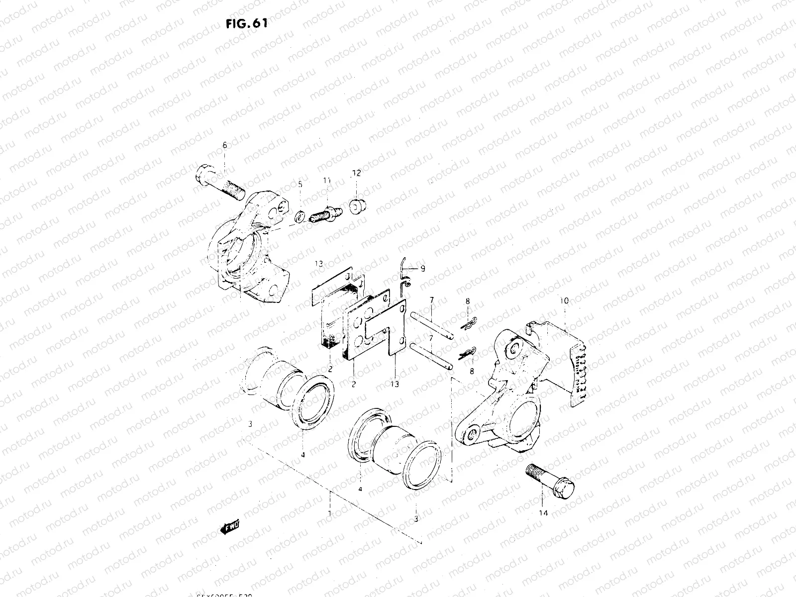 61 - FRONT CALIPERS (MODEL F)