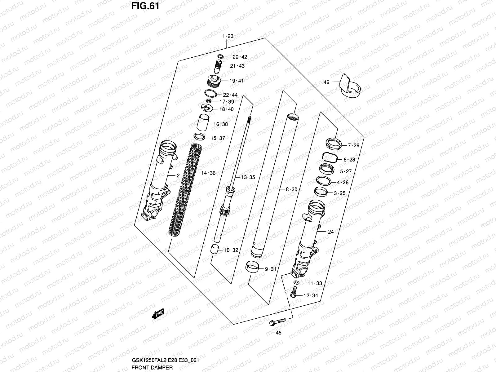 61 - FRONT DAMPER