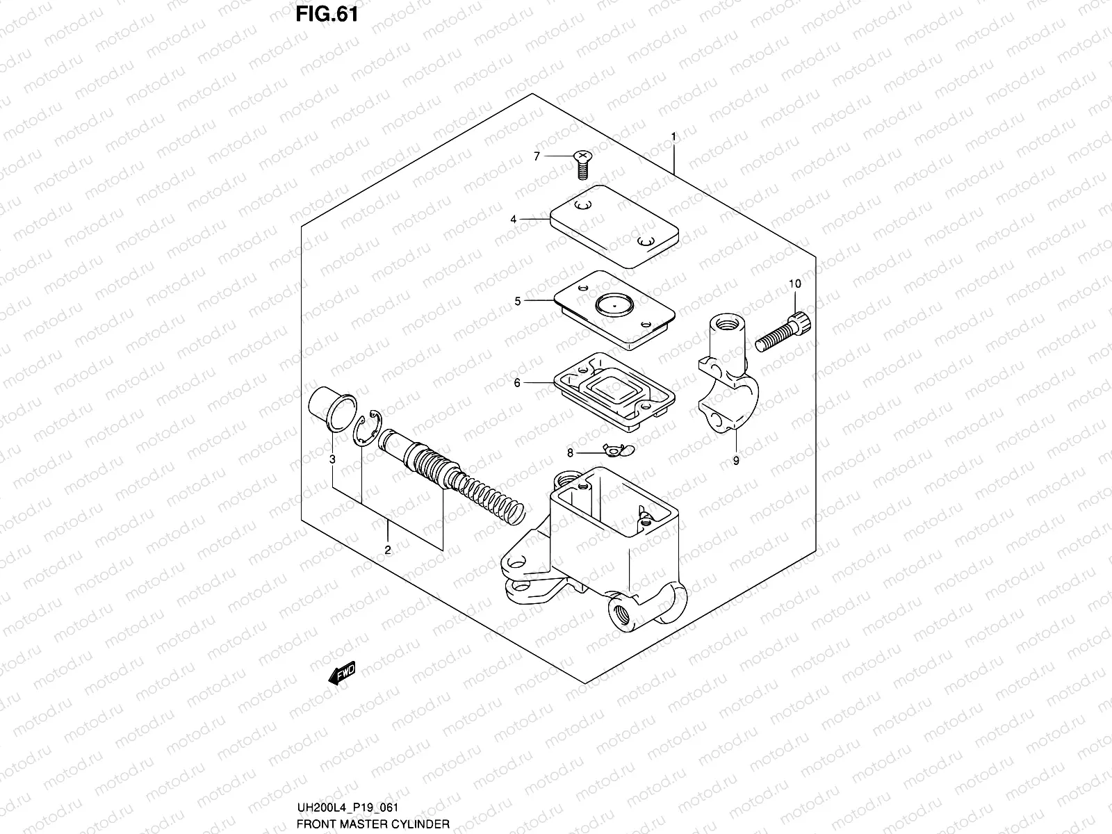 61 - FRONT MASTER CYLINDER