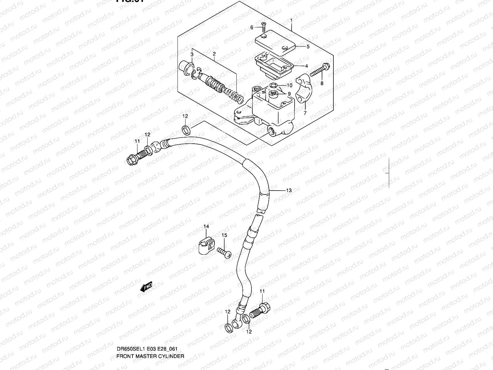 61 - FRONT MASTER CYLINDER